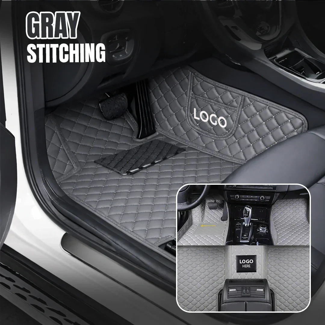Elvie 2026 Premium 5-Layer Leather Custom Floor Mats for Cars