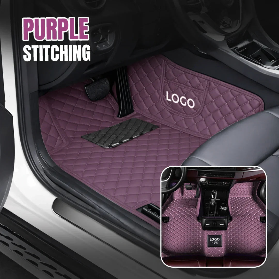 Elvie 2026 Premium 5-Layer Leather Custom Floor Mats for Cars