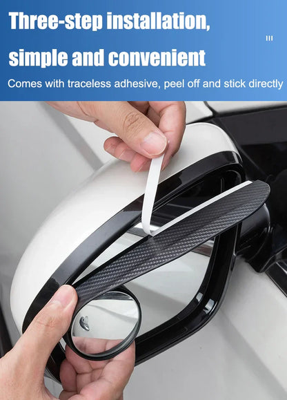 🔥Hot Selling 50%🔥 Car Rear View Mirror Small Round Mirror Rain Eyebrow