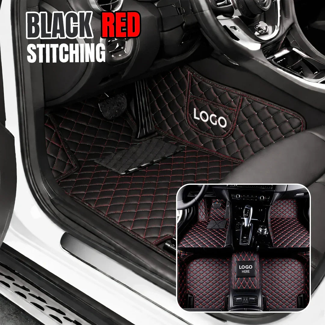 Elvie 2026 Premium 5-Layer Leather Custom Floor Mats for Cars